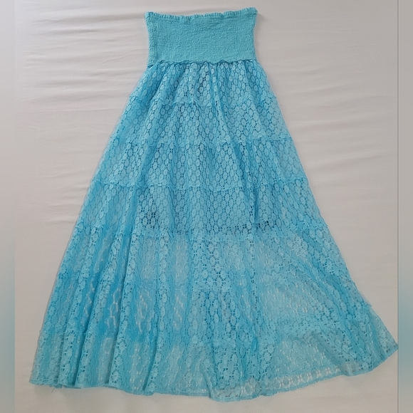 Maahatti Dresses & Skirts - Blue Lace Maxi Dress